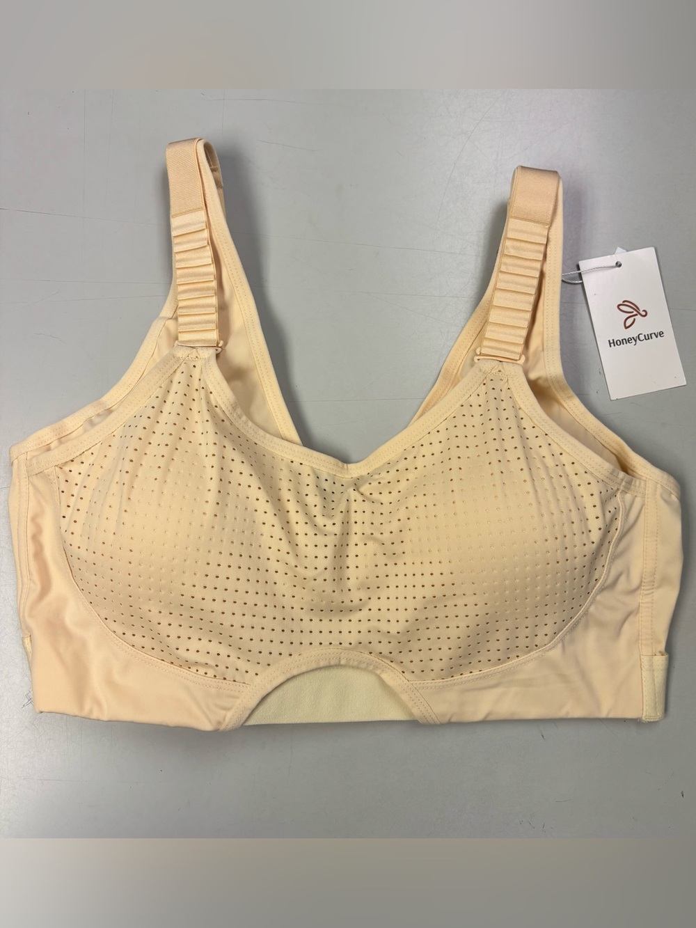 HoneyCurve - Powerful Custom-Lift Support Bra Beige Sizes XL2